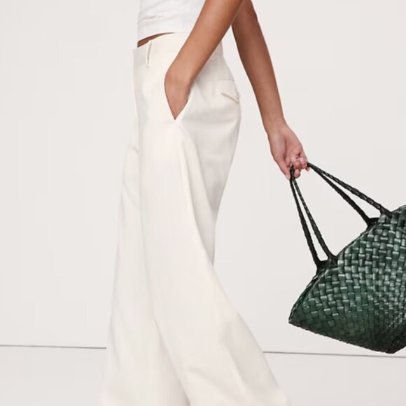 Banana Republic Best Selling The Everyday Premium Linen Pant Black Pockets - Picture 4 of 4